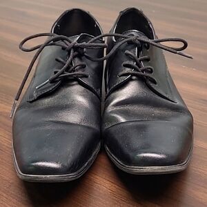 Calvin Klein Size 9.5 Black Patent Leather Brodie Oxfords